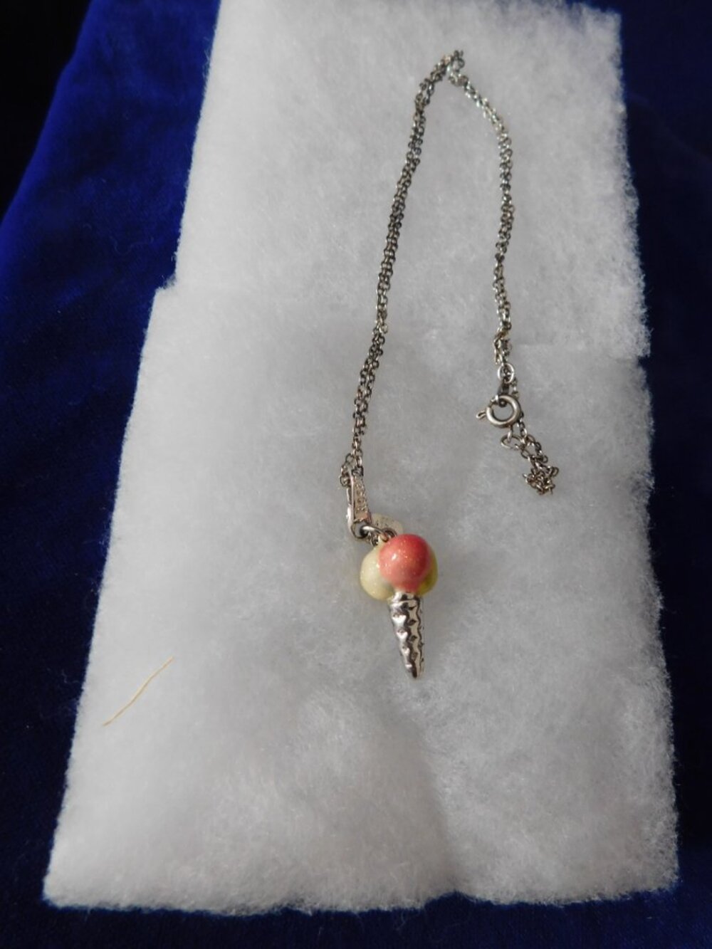 Ladies Rosato Necklace - Ice Cream Pendant - Made in Italy